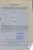 Bollettino della Società entomologica italiana