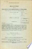 Bollettino della Società entomologica italiana