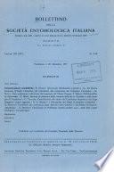 Bollettino della Società entomologica italiana