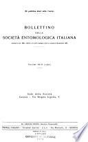 Bollettino della Società entomologica italiana
