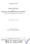 Bollettino della Società entomologica italiana