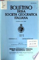 Bollettino della Società geografica italiana