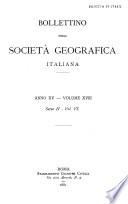 Bollettino della Società geografica italiana