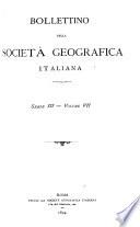 Bollettino della Società geografica italiana