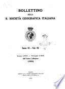 Bollettino della Società geografica italiana