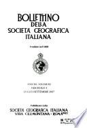 Bollettino della Società geografica italiana