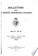 Bollettino della Società geografica italiana