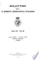 Bollettino della Società geografica italiana