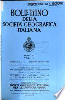 Bollettino della Società geografica italiana