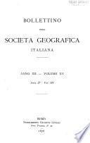 Bollettino della Società geografica italiana