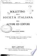 Bollettino della Societa italiana degli autori ed editori