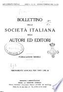 Bollettino della Societa italiana degli autori ed editori