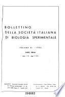 Bollettino della Società italiana di biologia sperimentale
