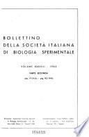 Bollettino della Società italiana di biologia sperimentale