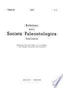 Bollettino della Società paleontologica italiana