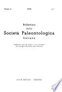Bollettino della Società paleontologica italiana