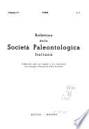Bollettino della Società paleontologica italiana