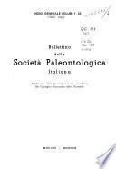 Bollettino della Società paleontologica italiana