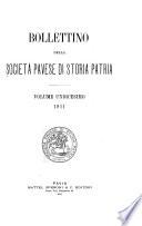 Bollettino della società pavese di storia patria