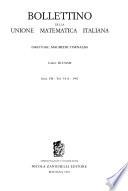 Bollettino Della Unione Matematica Italiana