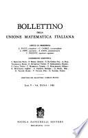 Bollettino Della Unione Matematica Italiana