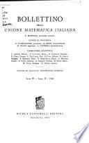 Bollettino della Unione matematica italiana