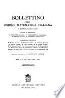 Bollettino della Unione matematica italiana