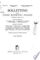 Bollettino Della Unione Matematica Italiana
