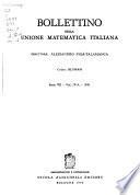 Bollettino Della Unione Matematica Italiana