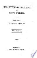 Bollettino delle leggi del Regno d'Italia