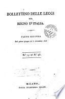 Bollettino delle leggi del Regno d'Italia