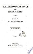 Bollettino delle leggi del Regno d'Italia