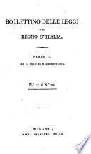 Bollettino delle leggi della repubblica Italiana