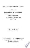 Bollettino delle leggi della Repubblica Italiana