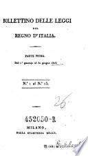 Bollettino delle leggi della repubblica Italiana