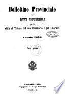 Bollettino delle leggi e degli atti del governo per Trieste, città immediata dell'impero, e pel litorale