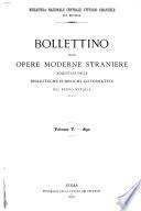 Bollettino delle opere moderne straniere acquistate dalle biblioteche pubbliche governative del regno d'Italia