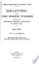 Bollettino delle opere moderne straniere acquistate dalle biblioteche pubbliche governative del regno d'Italia