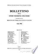 Bollettino delle opere moderne straniere acquistate dalle biblioteche pubbliche governative del regno d'Italia