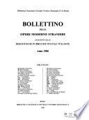 Bollettino delle opere moderne straniere acquistate dalle biblioteche pubbliche governative del regno d'Italia