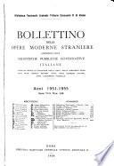 Bollettino delle opere moderne straniere acquistate dalle biblioteche pubbliche governative del regno d'Italia