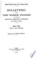 Bollettino delle opere moderne straniere acquistate dalle biblioteche pubbliche governative regno d'Italia