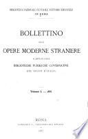 Bollettino delle opere moderne straniere