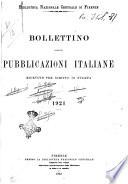 Bollettino delle pubblicazioni italiane ricevute per diritto di stampa