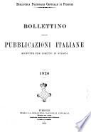 Bollettino delle pubblicazioni italiane ricevute per diritto di stampa