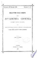 Bollettino delle sedute della Accademia gioenia di scienze naturali in Catania