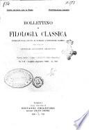 Bollettino di filologia classica