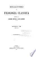 Bollettino di filologia classica