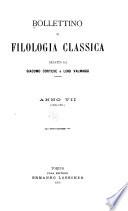 Bollettino di filoloria classica ... anno 1.-49. no. 1/3 luglio 1894-luglio /sett. 1942