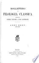 Bollettino di filoloria classica ... anno 1.-49. no. 1/3 luglio 1894-luglio /sett. 1942